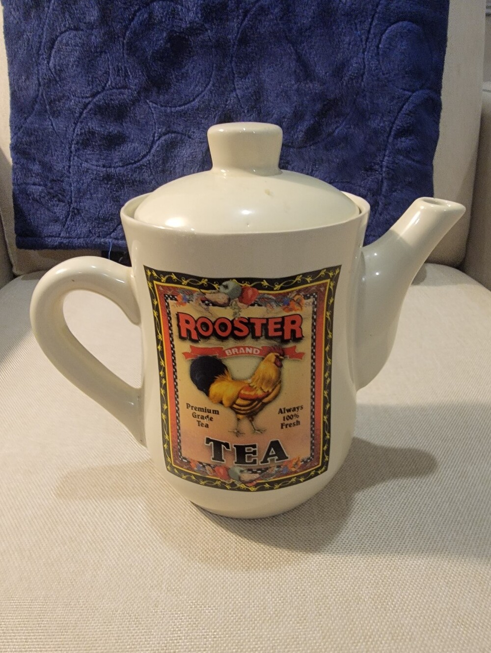 Small Vintage Rooster Pitcher. 7 inches tall.